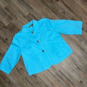 Jane Ashley • Cotton Blazer Jacket